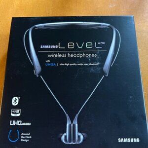 Brand New Samsung Level U Pro Stereo Bluetooth Wireless Headphones UHQA Black